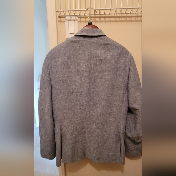 Bar III Chambray Sport Coat Blazer Jacket 36S Men Slim Fit - Picture 2 of 4